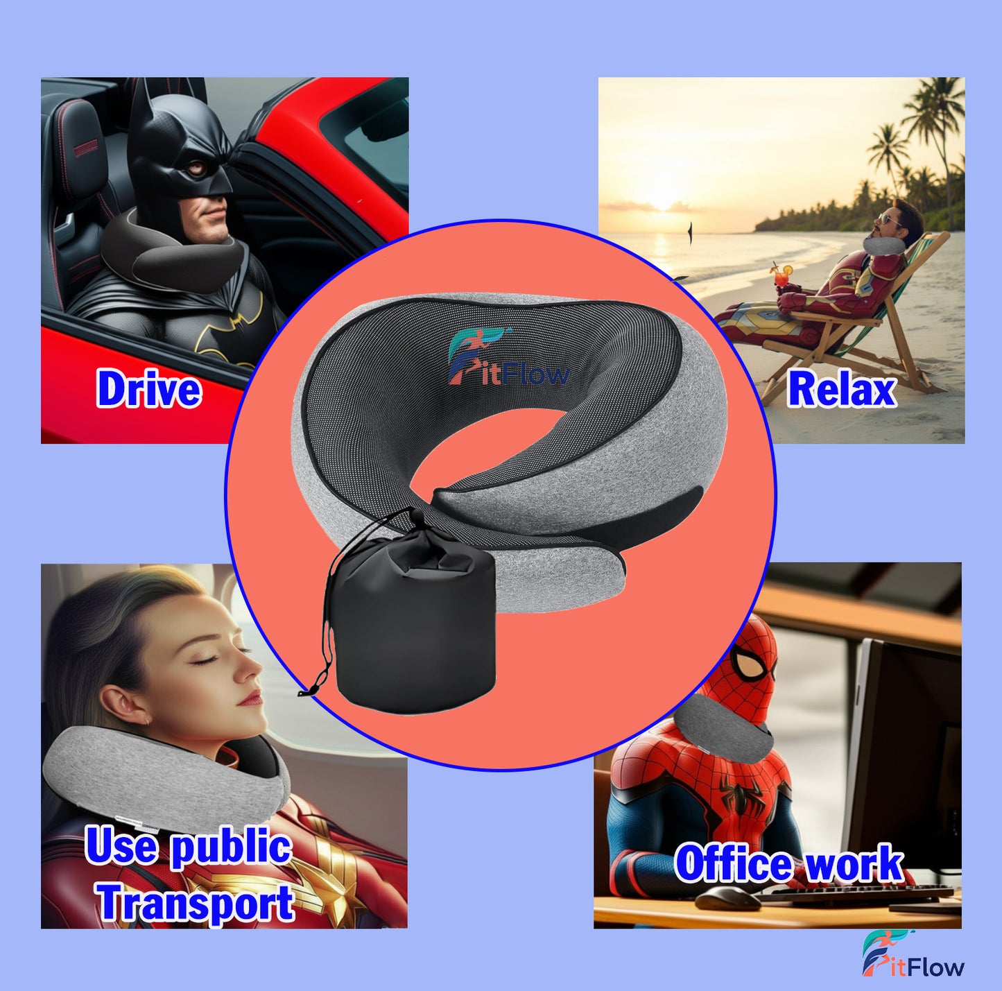 Premium Travel Neck Pillow